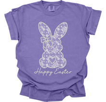 Load image into Gallery viewer, Faux Lace Happy Easter Bunny