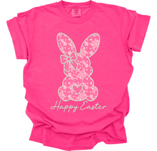 Load image into Gallery viewer, Faux Lace Happy Easter Bunny