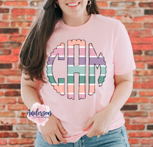 Load image into Gallery viewer, Summer Stripe Monogram