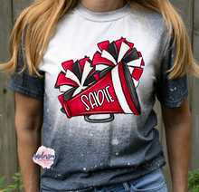 Load image into Gallery viewer, Personalized Cheer Pom Poms and Megaphone