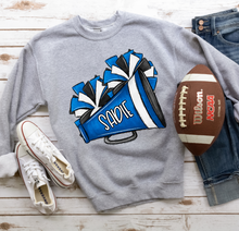 Load image into Gallery viewer, Personalized Cheer Pom Poms and Megaphone