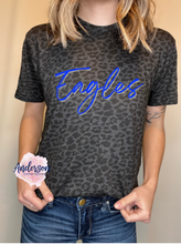 Load image into Gallery viewer, YOUTH Custom Mascot On Black Leopard