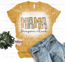 Load image into Gallery viewer, Retro Floral Personalized Mama Tee **Can be changed to any name**