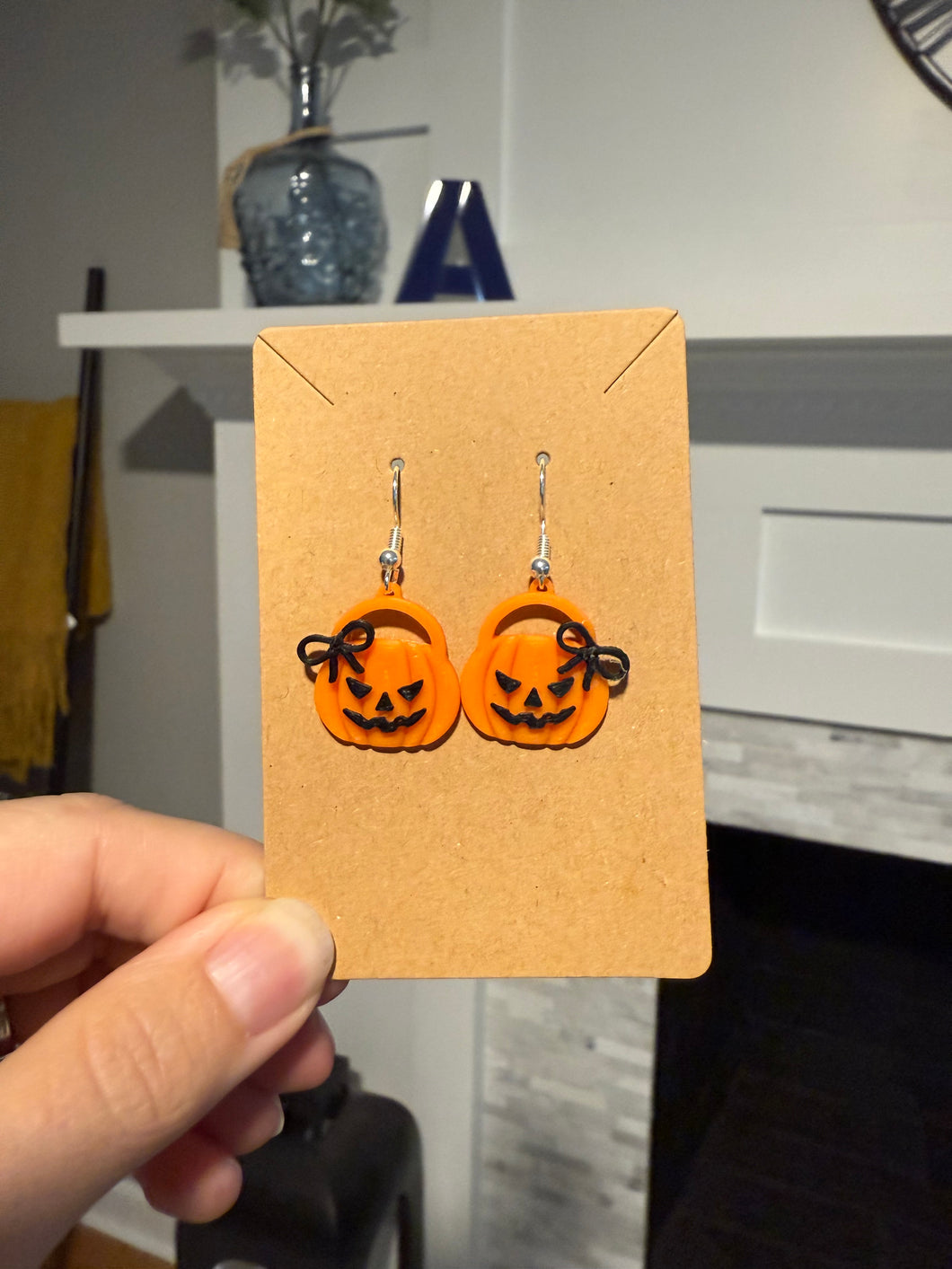 Jackolantern Bow Earrings