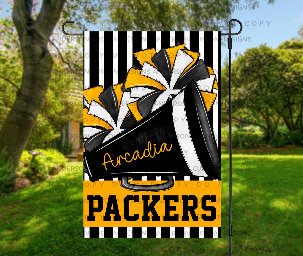Arcadia Packers Cheer Garden Flag