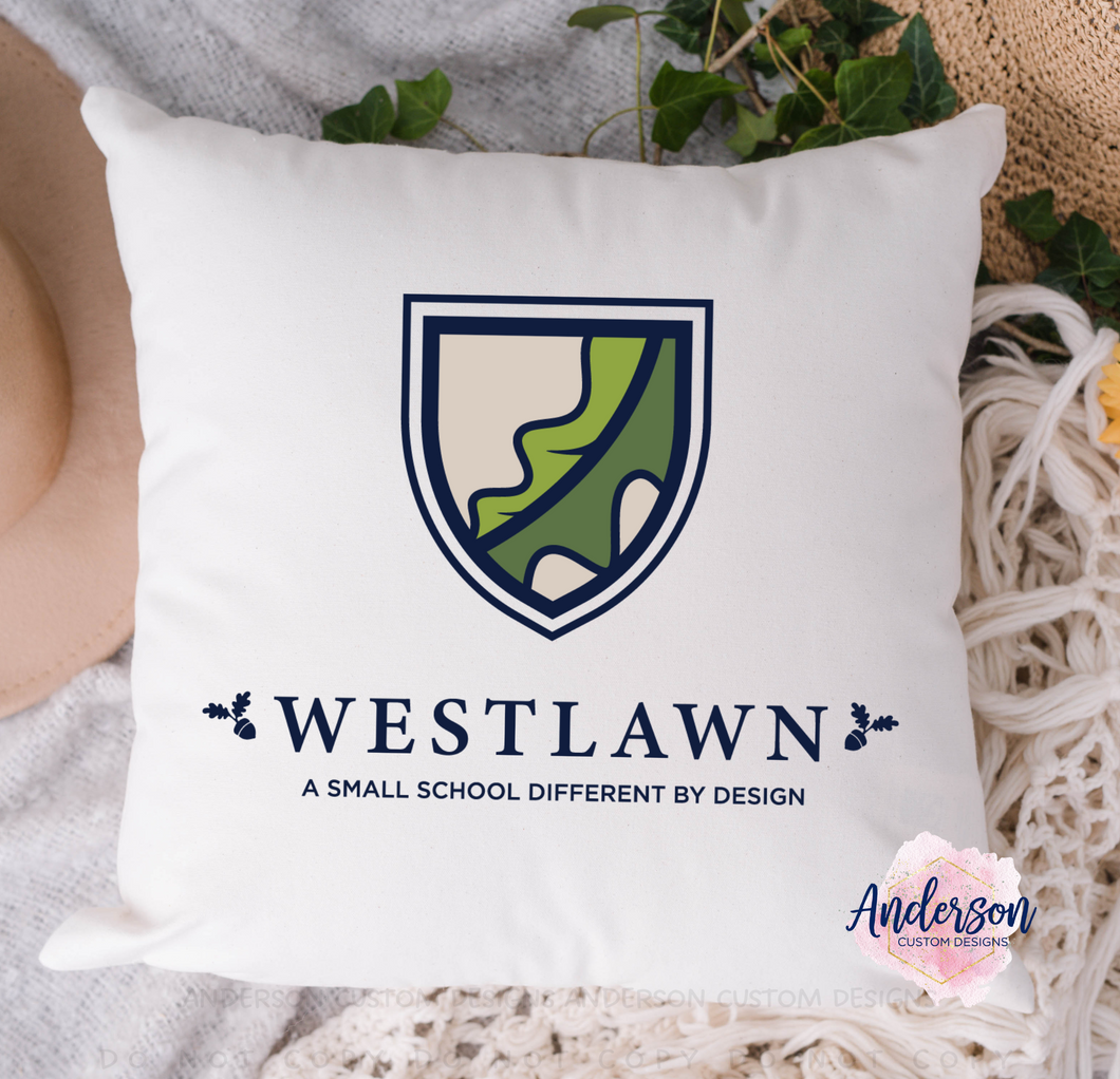 Westlawn School Pillow Cover