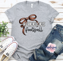 Load image into Gallery viewer, Football Bow-Warriors
