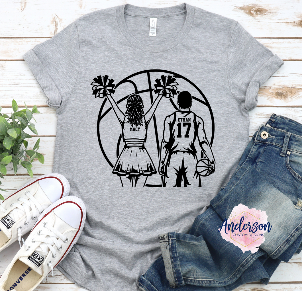 Custom Basketball Boy Player/Cheerleader