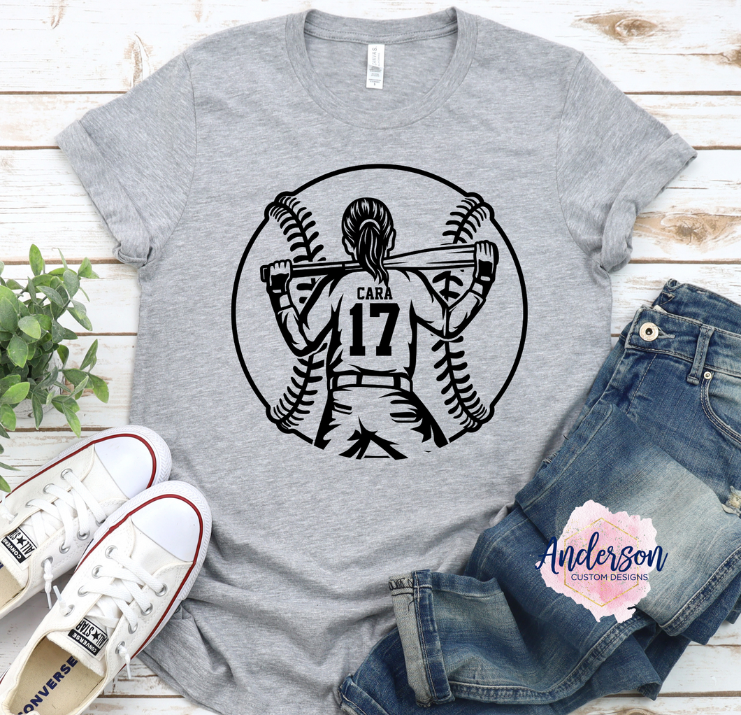Custom Softball Player