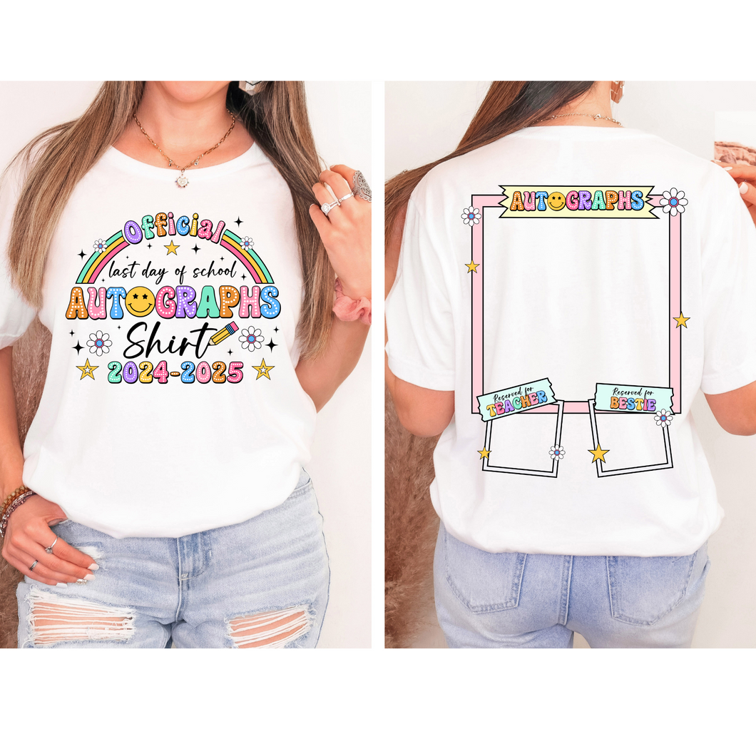 Official Last Day Of School Autographs 2024-2025