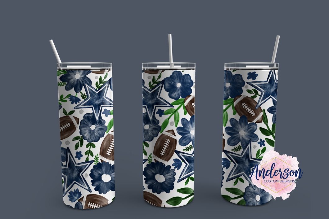 Cowboys Football Tumbler